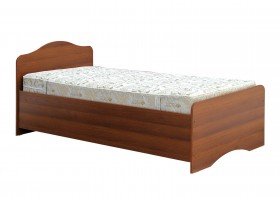 Кровать одинарная 900-1 без матраса (круглые спинки) Орех Таволато в Бородино - borodino.katalogmebeli.com | фото