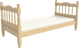 Кровать одинарная Аленка из массива сосны 800*1890 Сосна в Бородино - borodino.katalogmebeli.com | фото 3