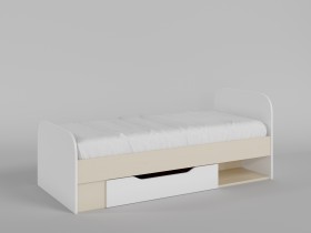 Кровать Санни 1650х750 (Белый/корпус Клен) в Бородино - borodino.katalogmebeli.com | фото