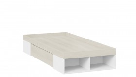 Кровать «Сканди» с ящиком Дуб Гарден/Белый в Бородино - borodino.katalogmebeli.com | фото 2