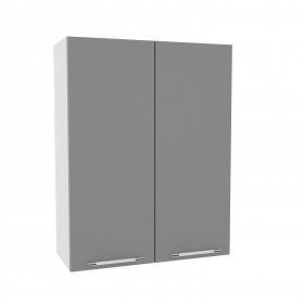 Квадро ВП 700 шкаф верхний высокий (Белый софт/корпус Серый) в Бородино - borodino.katalogmebeli.com | фото