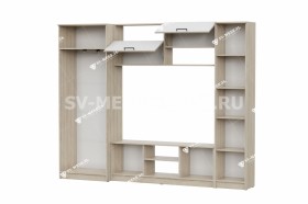 Мебель для гостиной МГС 3 Исполнение 1 Дуб Сонома / Белый в Бородино - borodino.katalogmebeli.com | фото 3