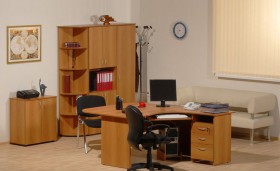 Мебель для персонала Рубин 42 Светлый миланский орех в Бородино - borodino.katalogmebeli.com | фото 2