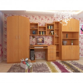 Детская Мишутка Комплект мебели (Вишня оксфорд) в Бородино - borodino.katalogmebeli.com | фото