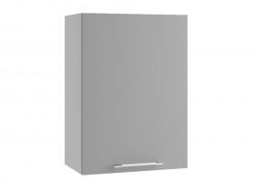Монца П 500 шкаф верхний (Белый софт/корпус Серый) в Бородино - borodino.katalogmebeli.com | фото