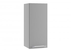 Монца ВП 300 шкаф верхний высокий (Белый софт/корпус Серый) в Бородино - borodino.katalogmebeli.com | фото