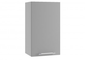 Монца ВП 400 шкаф верхний высокий (Белый софт/корпус Серый) в Бородино - borodino.katalogmebeli.com | фото