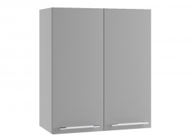 Монца ВП 700 шкаф верхний высокий (Белый софт/корпус Серый) в Бородино - borodino.katalogmebeli.com | фото
