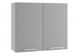 Монца ВП 800 шкаф верхний высокий (Белый софт/корпус Серый) в Бородино - borodino.katalogmebeli.com | фото