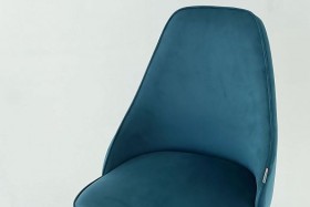 Набор стульев Милан 2 шт (зеленый велюр/черный) в Бородино - borodino.katalogmebeli.com | фото 2