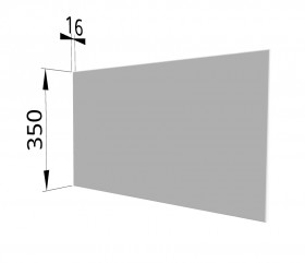 Панель торцевая (для шкафа горизонтального глубокого) ГПГ Ройс (Белый софт) в Бородино - borodino.katalogmebeli.com | фото