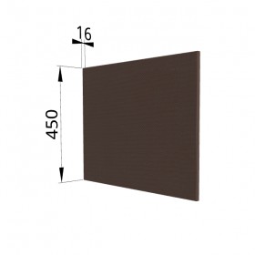Панель торцевая (для шкафа горизонтального глубокого высокого) ГВПГ Квадро (Шоколад кожа) в Бородино - borodino.katalogmebeli.com | фото