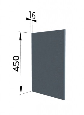 Панель торцевая (для шкафа горизонтального высокого) ВПГ Квадро (Лунный свет) в Бородино - borodino.katalogmebeli.com | фото