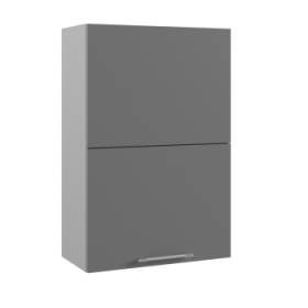Ройс ПГПМ 600 Шкаф верхний Blum Aventos HF (Графит софт/корпус Серый) в Бородино - borodino.katalogmebeli.com | фото