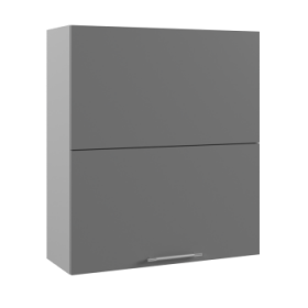 Ройс ПГПМ 800 Шкаф верхний Blum Aventos HF (Графит софт/корпус Серый) в Бородино - borodino.katalogmebeli.com | фото