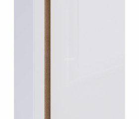 Веста СБ-2259 Шкаф 2х дверный с зеркалом Дуб Бунратти/Белый глянец в Бородино - borodino.katalogmebeli.com | фото 3