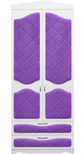 Шкаф 2-х створчатый с ящиками серии Иллюзия 32 Фиолетовый в Бородино - borodino.katalogmebeli.com | фото