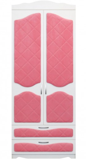 Шкаф 2-х створчатый с ящиками серии Иллюзия 89 Розовый в Бородино - borodino.katalogmebeli.com | фото