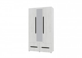 Шкаф 3-х створчатый с ящиками и зеркалом Вега (Прованс) в Бородино - borodino.katalogmebeli.com | фото 1