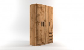 Шкаф 3-х створчатый с ящиками Шервуд (Дуб Вотан) в Бородино - borodino.katalogmebeli.com | фото