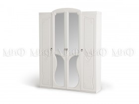 Шкаф 4-створчатый Мария (Белый глянец) в Бородино - borodino.katalogmebeli.com | фото