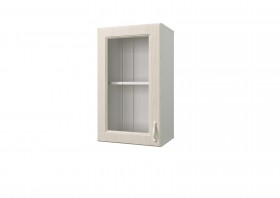 Шкаф с витриной Принцесса (Бежевый/Белый/ширина 400) в Бородино - borodino.katalogmebeli.com | фото