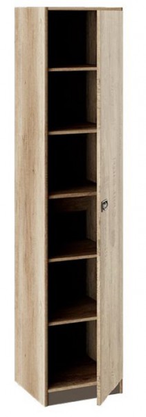 Шкаф для белья «Пилигрим» (Дуб Каньон светлый, Фон серый) в Бородино - borodino.katalogmebeli.com | фото 2