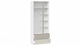 Шкаф для одежды комбинированный «Сканди» Дуб Гарден/Белый/Глиняный серый в Бородино - borodino.katalogmebeli.com | фото 2