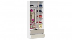 Шкаф для одежды комбинированный «Сканди» Дуб Гарден/Белый/Глиняный серый в Бородино - borodino.katalogmebeli.com | фото 3