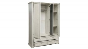 Шкаф для одежды "Сохо" (бетон пайн белый/4 ящика/1532) в Бородино - borodino.katalogmebeli.com | фото 3