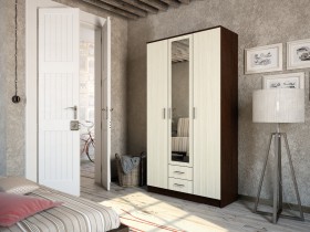 Шкаф-для одежды Трио в Бородино - borodino.katalogmebeli.com | фото 1