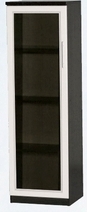 Шкаф нижний со стеклодверью ДЛЯ ГОСТИНОЙ ШНС-450 Венге/Дуб выбеленный в Бородино - borodino.katalogmebeli.com | фото