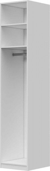 Шкаф ШР-1 зеркало, левый, Вива (Белый/Белый глянец/Платина) в Бородино - borodino.katalogmebeli.com | фото 3