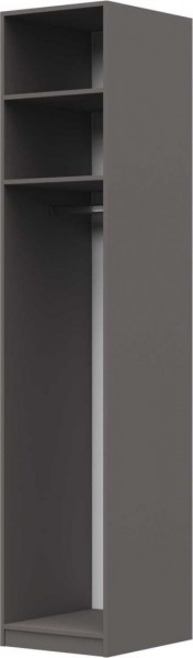 Шкаф ШР-1 зеркало, левый, Вива (Латте/Мокко Глянец/Тестиль) в Бородино - borodino.katalogmebeli.com | фото 2