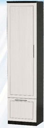 Шкаф средний с ящиком ДЛЯ ГОСТИНОЙ ШСЯ-450 Венге/Дуб выбеленный в Бородино - borodino.katalogmebeli.com | фото
