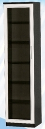 Шкаф средний со стеклодверью ДЛЯ ГОСТИНОЙ ШСС-450 Венге/Дуб выбеленный в Бородино - borodino.katalogmebeli.com | фото