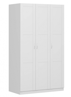 Шкаф трехдверный Пегас сборный белый в Бородино - borodino.katalogmebeli.com | фото