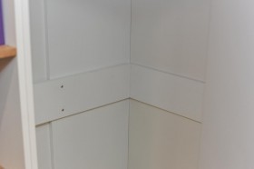 Шкаф угловой «Оксфорд» (Ривьера/Белый с рисунком) в Бородино - borodino.katalogmebeli.com | фото 5