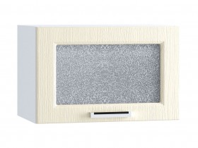 Шкаф верхний горизонтальный со стеклом 500, ШВГС 500 (Клен кремовый/корпус белый) в Бородино - borodino.katalogmebeli.com | фото