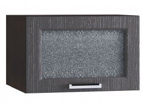 Шкаф верхний горизонтальный со стеклом 510, ШВГС 510 (Клен серый/корпус венге) в Бородино - borodino.katalogmebeli.com | фото