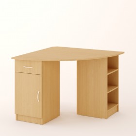 Угловой компьютерный стол 2 (Белёный дуб) в Бородино - borodino.katalogmebeli.com | фото
