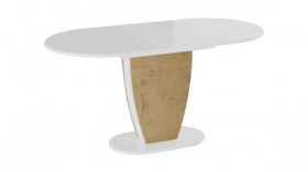 Стол обеденный «Монреаль» Тип 1 (Белый глянец/Бунратти) в Бородино - borodino.katalogmebeli.com | фото 2