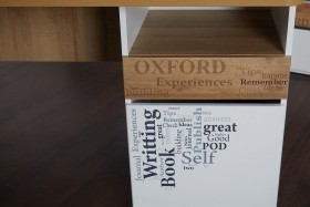 Стол с ящиками «Оксфорд» (Ривьера/Белый с рисунком) в Бородино - borodino.katalogmebeli.com | фото 9