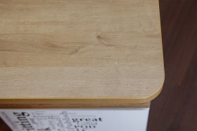 Угловой письменный стол с ящиками «Ривьера» Дуб Бонифацио/Белый в Бородино - borodino.katalogmebeli.com | фото 5