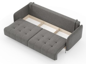 Валериан диван трёхместный прямой Стальной, ткань RICO FLEX 9292 в Бородино - borodino.katalogmebeli.com | фото 2