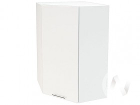 Угловой шкаф Валерия-М ШВУ 599 (Белый глянец/Белый/верхний/высокий) в Бородино - borodino.katalogmebeli.com | фото