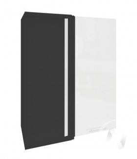 Угловой шкаф Валерия-М ШВУ 699 (Белый металлик/Венге/верхний/высокий) в Бородино - borodino.katalogmebeli.com | фото