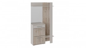 Шкаф для одежды «Нуар» тип 1 Фон серый/Дуб сонома в Бородино - borodino.katalogmebeli.com | фото 2