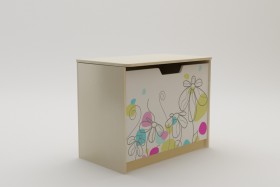Ящик для игрушек Флёр (Белый/корпус Клен) в Бородино - borodino.katalogmebeli.com | фото