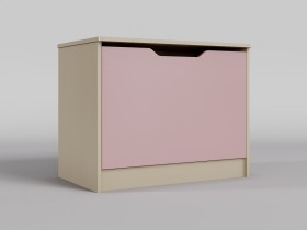 Ящик для игрушек Грэйси (Розовый/корпус Клен) в Бородино - borodino.katalogmebeli.com | фото